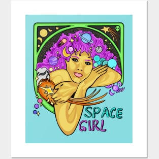 Space Girl Posters and Art